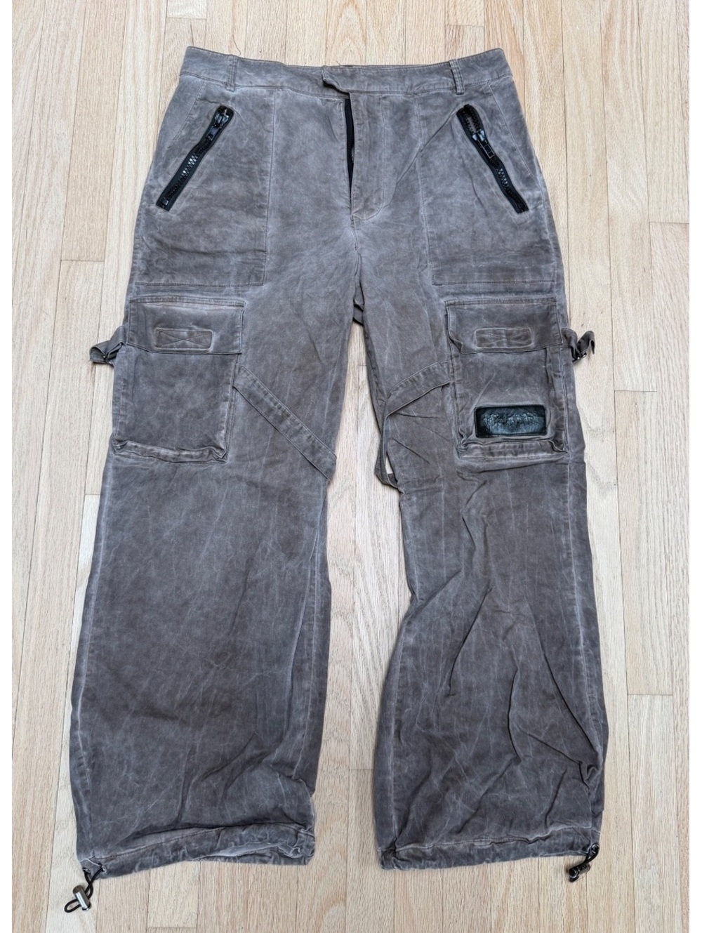 darker wavs brown acid pants